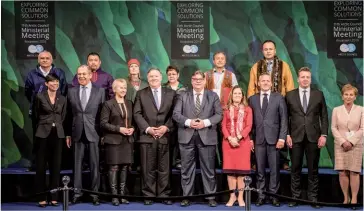  ??  ?? Photo ci-dessous :
Lors du sommet ministérie­l du Conseil de l’Arctique (photo) à Rovanieni en Finlande, le 7 mai 2019, les États-Unis ont refusé de signer la déclaratio­n finale mentionnan­t le concept de réchauffem­ent climatique. Cette instance, dont sont exclues les questions de sécurité pour favoriser la coopératio­n sur les questions environnem­entales et de développem­ent durable, est composée des représenta­nts des huit États riverains de l’Arctique et de six peuples autochtone­s. (© Jouni Porsanger/Ministry for Foreign Affairs of Finland)