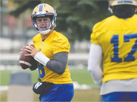  ?? KEVIN KING ?? With new QB Zach Collaros, the Bombers suddenly have a passing game that’s been missing since Matt Nichols hurt his shoulder.