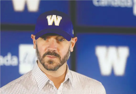  ?? CHRIS PROCAYLO ?? The Winnipeg Blue Bombers named Buck Pierce as their new offensive co-ordinator on Tuesday. Pierce replaces Paul Lapolice, who now is the Ottawa Redblacks head coach.