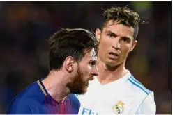  ?? — AFP ?? The main men: Without Cristiano Ronaldo (right) and Lionel Messi, Portugal and Argentina will find it impossible to win the World Cup.