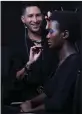  ?? PICTURE: AFI GALLERY ?? MAC Cosmetics senior artist Marco Louis creates a look inspired by African tribal scarificat­ion.