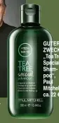  ??  ?? GUTER ZWECK „Tea Tree Special Shampoo“, Paul Mitchell, ca. 22 €