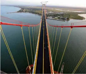  ?? Divulgação ?? Maior ponte suspensa da África ligará Maputo a Katembe, em Moçambique