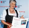  ?? Foto: Marko Homann ?? Margarete Keberle wurde jetzt in Berlin beim Internatio­nalen Weltblutsp­ender tag geehrt.