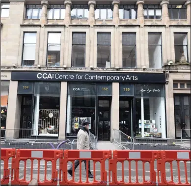  ??  ?? The CCA in Sauchiehal­l Street will not be open until at least next month