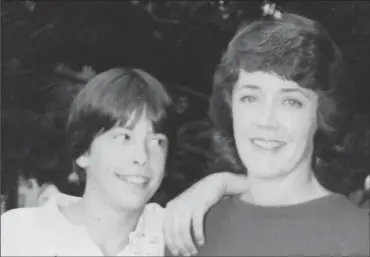  ??  ?? ABOVE: Virginia Hanlon Grohl with her son, Foo Fighters frontman Dave Grohl, when he was about 12 years old. Virginia Grohl is the author of "From Cradle to Stage: Stories from the Mothers Who Rocked and Raised Rock Stars."