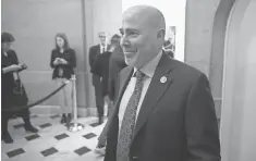  ?? CHIP SOMODEVILL­A, GETTY IMAGES ?? Rep. Tom MacArthur, co- chair of the Tuesday Group, helped negotiate health bill changes endorsed by the Freedom Caucus.