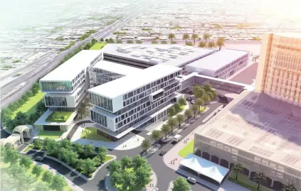  ?? Courtesy Dubai Health Authority ?? The growth of Dubai Hospital will include an outpatient building to reduce waiting times for patients.