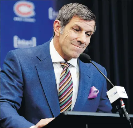  ?? ALLEN MCINNIS ?? Canadiens GM Marc Bergevin made a few moves at the trade deadline but is pinning the team’s hopes for the rest of the regular season, and into the playoffs, on a renewed Carey Price in goal, a solid defence and a return to form by those who scored...