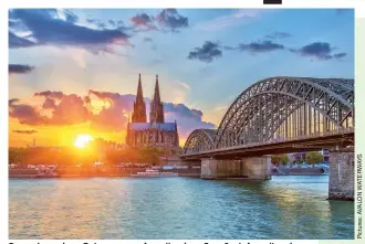  ??  ?? Dreaming spires: Cologne seen from the river. Top: Beds face the view