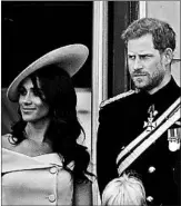  ?? FRANK AUGSTEIN/AP ?? The Duke and Duchess of Sussex are shown June 9. Thomas Markle says Prince Harry called to get his OK.