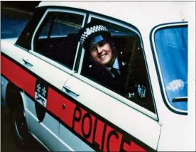  ?? ?? ON PATROL: A smiling Jackie Malton in a Leicesters­hire police car in 1972