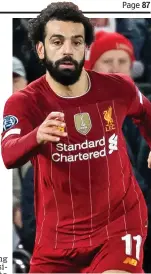  ??  ?? Sponsored: Liverpool’s Mo Salah