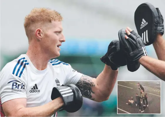  ??  ?? Ben Stokes is at the centre of a storm over whether he should tour Australia after the England star appeared to floor a 27-year-old man outside a nightclub (inset).