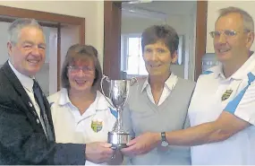  ??  ?? Howie BC Vic Crockford, Helen Kyle, Sheila Lothian and John Lorimer won the Nan Power Trophy