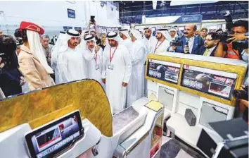  ?? Ahmed Ramzan/ Gulf News ?? Shaikh Maktoum Bin Mohammad Bin Rashid Al Maktoum, Deputy Ruler of Dubai, inaugurate­s the Arabian Travel Market 2018 at the Dubai World Trade Centre.