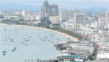  ?? PATIPAT JANTHONG ?? Hotels and condominiu­ms in Pattaya in Chon Buri, one of three provinces home to the EEC.