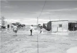  ?? ONÉSIMO ZÚÑIGA ?? La lluvia causó daños en viviendas de la comunidad de Ceballos.