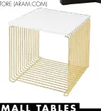  ??  ?? ‘PANTON’ WIRE CUBE WITH A MARBLE TOP BY VERNER PANTON FOR
MONTANA, £386, ARAM STORE (ARAM.COM)