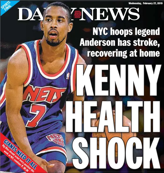 Kenny Anderson, the Former N.B.A. Star, Is Recovering After a Stroke - The  New York Times