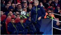  ?? AFP ?? Arsene Wenger on touchline on Wednesday. —