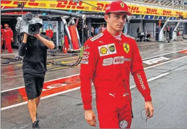  ??  ?? EL ELEGIDO. En Ferrari tienen claro que sus días de futuro pasan por Leclerc, su apuesta más segura.