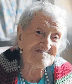  ??  ?? Emma Morano is believed to be the last surviving person to have been born in the 19th Century.