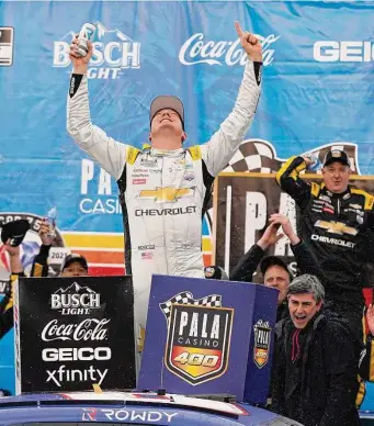  ?? Jae C. Hong/Associated Press ?? Kyle Busch won his first race for Richard Childress Racing in just his second outing with the team.