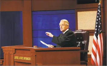  ?? Bennett Raglin / Associated Press ?? Jerry Springer in a scene from “Judge Jerry.”