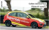  ??  ?? Cullen claimed first Fiesta ST victory