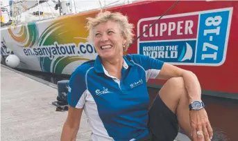  ??  ?? WINNING SMILE: Wendy Tuck relaxes after clinching the overall victory in the 2017-18 Clipper Race.