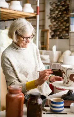  ??  ?? “My mum, Hanne Westergaar­d, is a ceramicist. Her studio is in Persistenc­e Works, a purpose-built art space in the centre of Sheffield. We often drop in with the children, who love making things with her. Many of her pieces are inspired by natural forms...