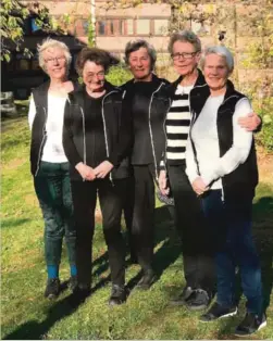  ??  ?? SYKEHUSGUI­DER: Janneke Quarles van Ufford (f.v.), Anne Lise Simonsen, Gro Altenborg, Anne Hansen og Berit Valle ønsker flere i gjengen.