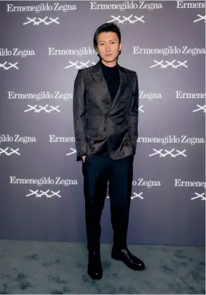  ??  ?? 品牌代言人谢霆锋Er­menegildo Zegna