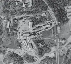  ?? ?? FLYGFOTO. Mörby lasaretts område, någon gång mellan 1955 och 1967.