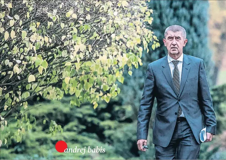  ?? MARTIN DIVISEK / EFE ?? El magnate Andrej Babis, de 63 años, ahora tiene la misión de buscar socios para intentar formar gobierno