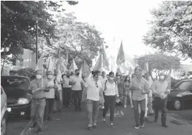  ??  ?? CDU iniciou campanha eleitoral na Nazaré, em São Martinho.