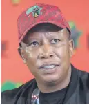  ?? Picture: Jacques Nelles ?? VISIONARY. EFF leader Julius Malema.