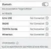  ??  ?? The settings for Bluetooth pairing look different in different cars, but are reliably similar for iPhones.