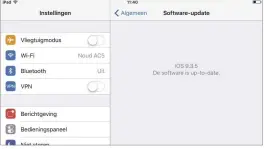  ??  ?? Heb je een wat ouder Appleappar­aat (om precies te zijn: met een 32-bit iOS-versie), dan heb je pech en krijg je geen updates meer.