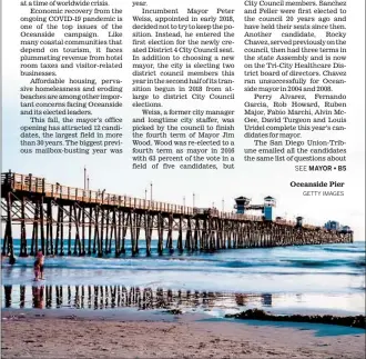  ?? GETTY IMAGES ?? Oceanside Pier