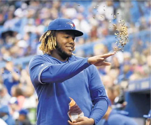  ?? PHOTO D’ARCHIVES ?? Vladimir Guerrero fils a travaillé très fort pendant l’entre-saison afin d’être fin prêt pour le calendrier 2021 du circuit Manfred.