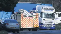  ??  ?? The scene of the fatal accident near Milford, Co Armagh