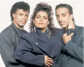  ??  ?? Lisa Lisa, with Cult Jam bandmates Mike Hughes (left) and Alex “Spanador” Moseley in 1987, looks fierce in 2018.