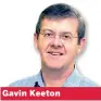  ??  ?? Gavin Keeton