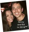  ??  ?? Jenny and Ed in 2018