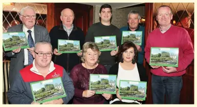  ??  ?? Kanturk & District Community Council Members Kevin Higgins, Betty Kiely, Clíodhna Connolly, Bill Cashin, John Fuller, Conor Breen, Jerry Hickey, and Tommy Mullane launched their 2017 Calendar featuring scenic views of Kanturk at Barrett’s Bar last...