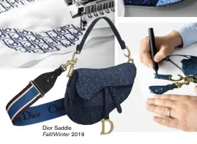  ??  ?? Dior Saddle Fall/winter 2019