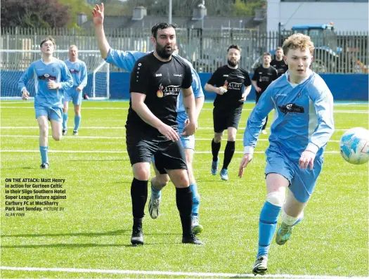  ?? ALAN FINN PICTURE BY ?? Frank Kennedy Memorial Cup
The Glasshouse Hotel Cup
Sligo Southern Hotel Super League
Sligo Southern Hotel Super League
The Glasshouse Hotel Cup
First named team has home advantage unless otherwise stated. The referee for each fixture is denoted in brackets.
Frank Kennedy Memorial Cup
Sligo Southern Hotel Super League