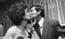 ?? Photograph: Kathy Willens/AP ?? Bob Graham gets a congratula­tory kiss from his wife at their campaign headquarte­rs in Miami in 1978 after he won the Democratic runoff election for governor.